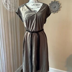 Zara Gray Midi Dress